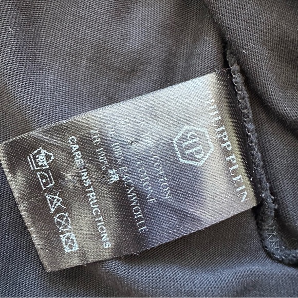 NEW!!! Philipp Plein women T-shirt with crystals size L Authentic Retail 650$ - Picture 8 of 11